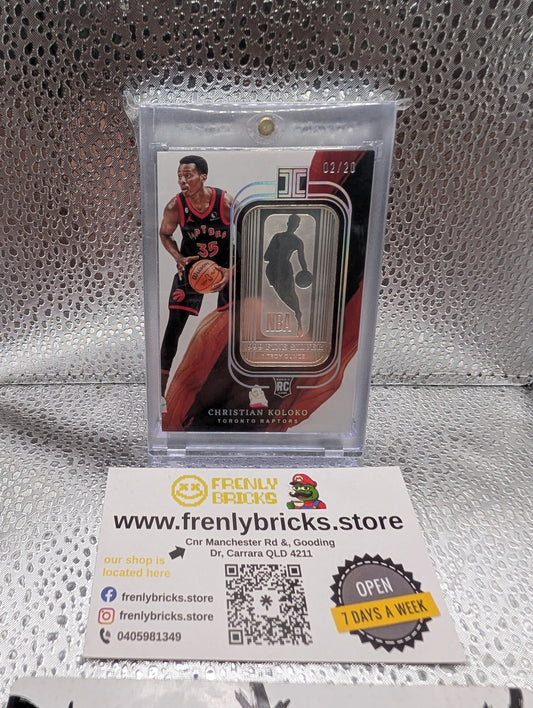 2022-23 Panini Impeccable Christian Koloko /20 Troy Ounce Fine Silver FRENLY BRICKS - Open 7 Days