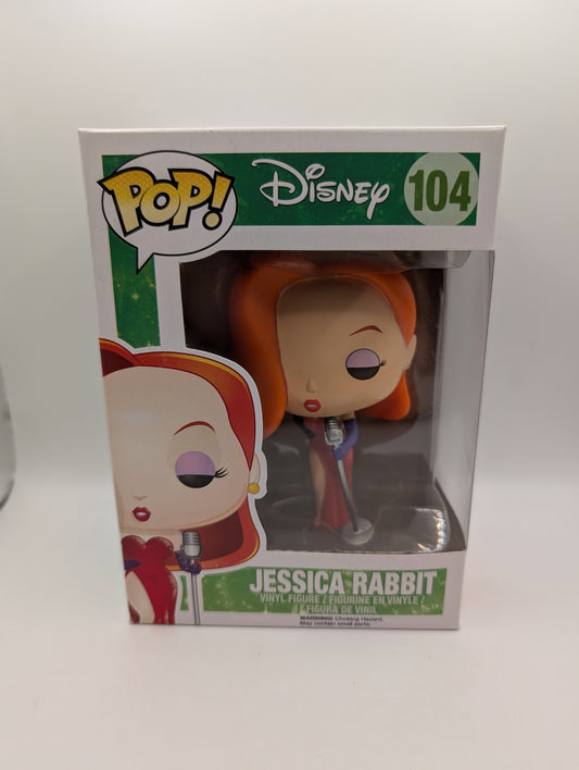 FUNKO POP! Disney Jessica Rabbit Film #104 Vinyl Figure FRENLY BRICKS - Open 7 Days