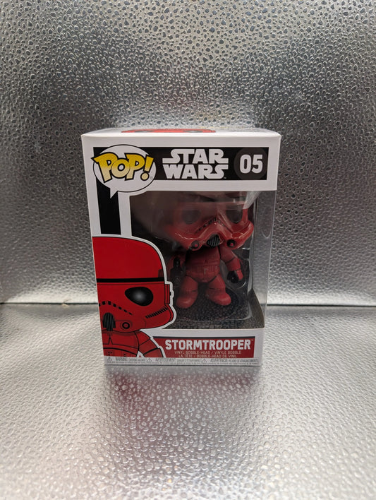 FUNKO Pop Vinyl Stormtrooper Red #05 FRENLY BRICKS - Open 7 Days