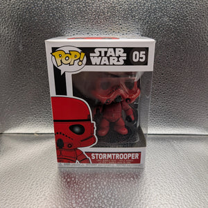 FUNKO Pop Vinyl Stormtrooper Red #05 FRENLY BRICKS - Open 7 Days