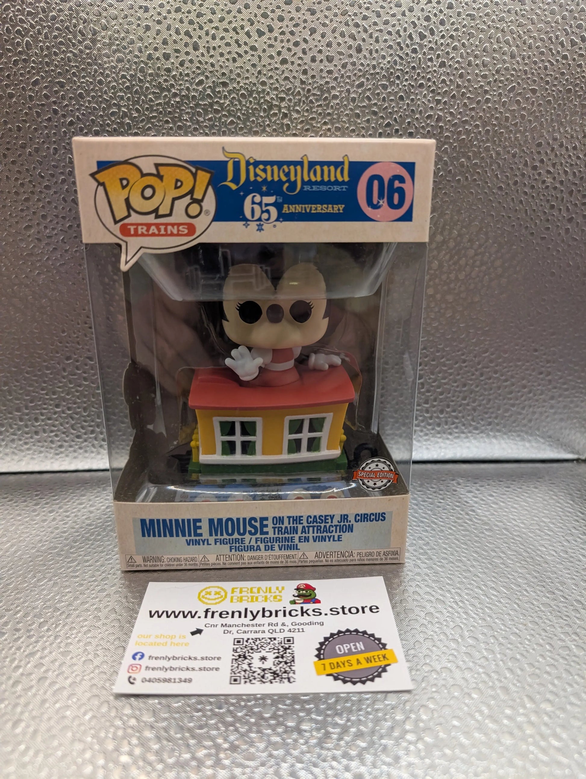 Disneyland 65th Anniversary - Minnie Train Carriage US Exclusive Pop! Vinyl 06 FRENLY BRICKS - Open 7 Days