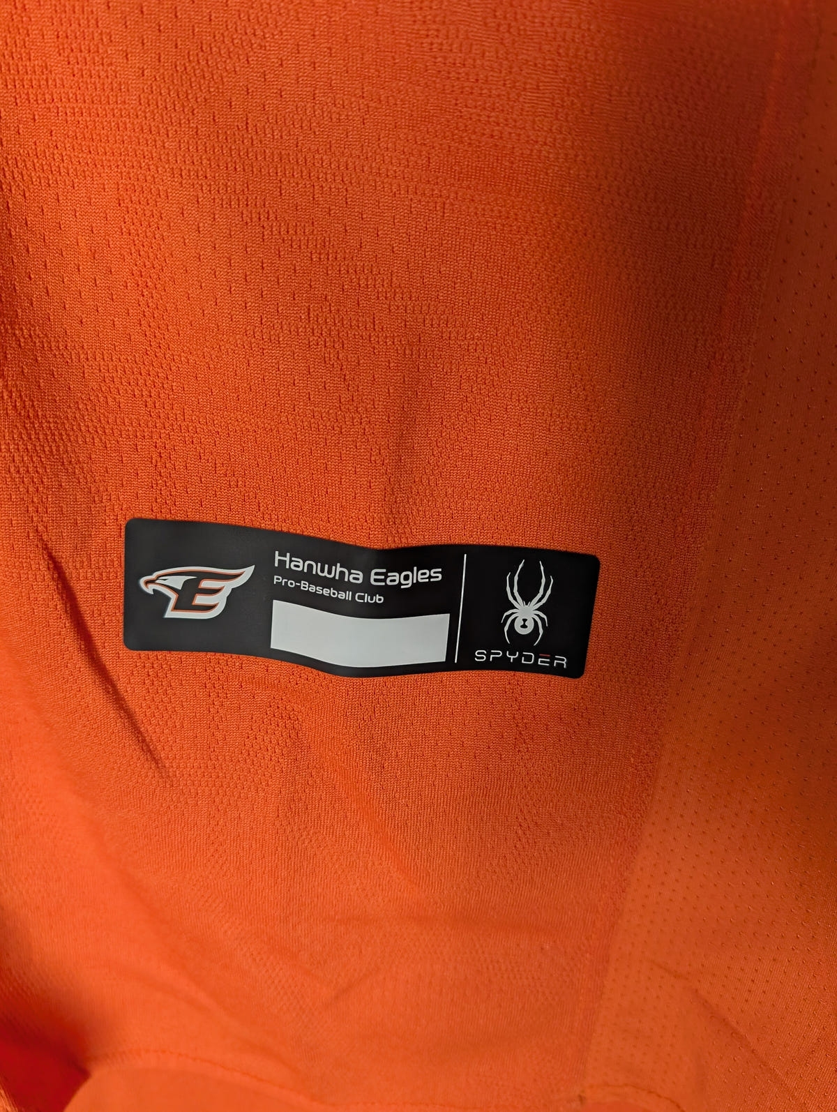 KBO Spyder Hanwha Eagles 2024 Authentic Orange Home XXL Jersey, photo 3 image 3