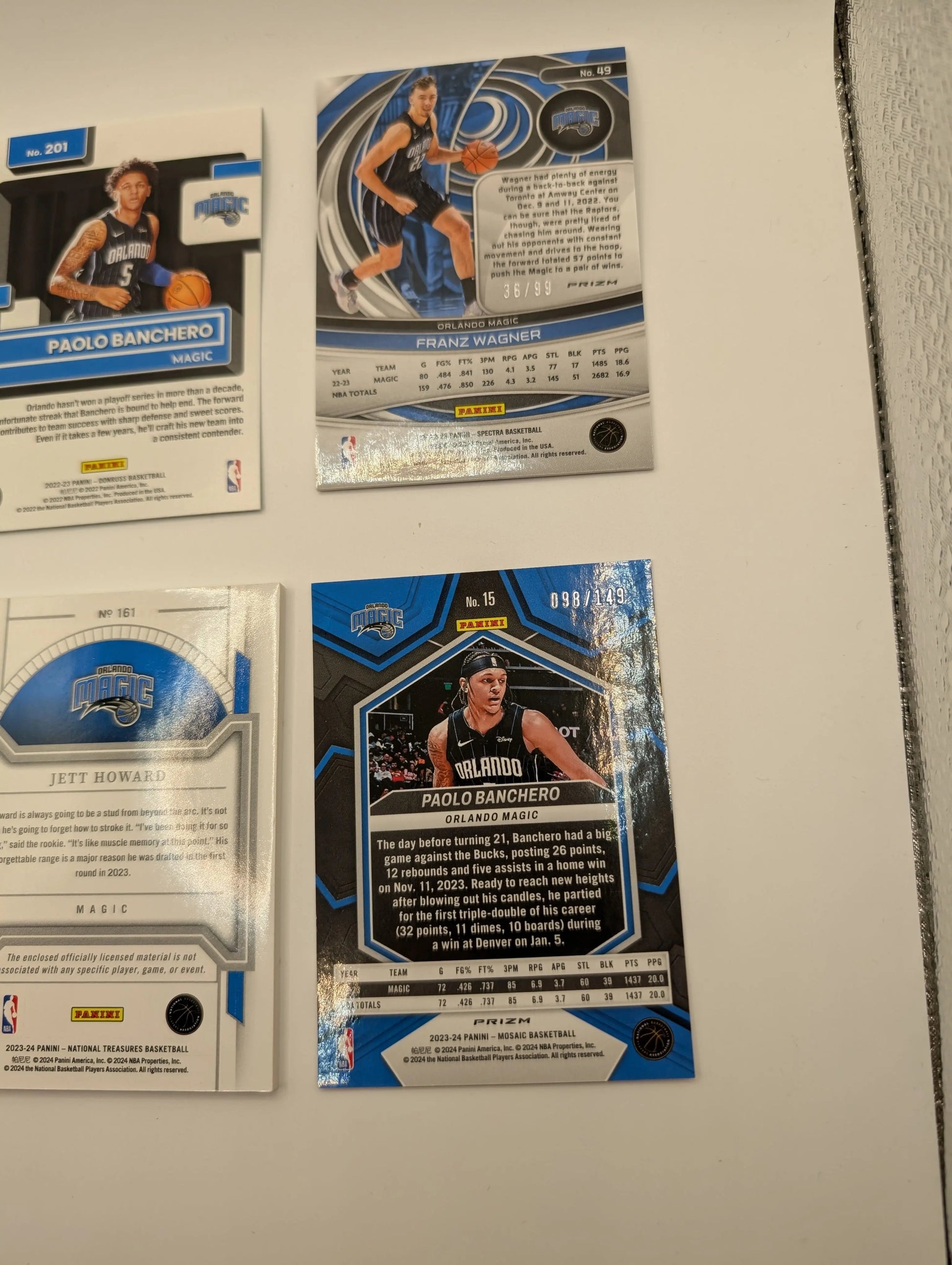 Orlando Magic NBA Basketball Card Lot, Rookies, Patch, Auto, Graded, Paolo Banchero FRENLY BRICKS - Open 7 Days