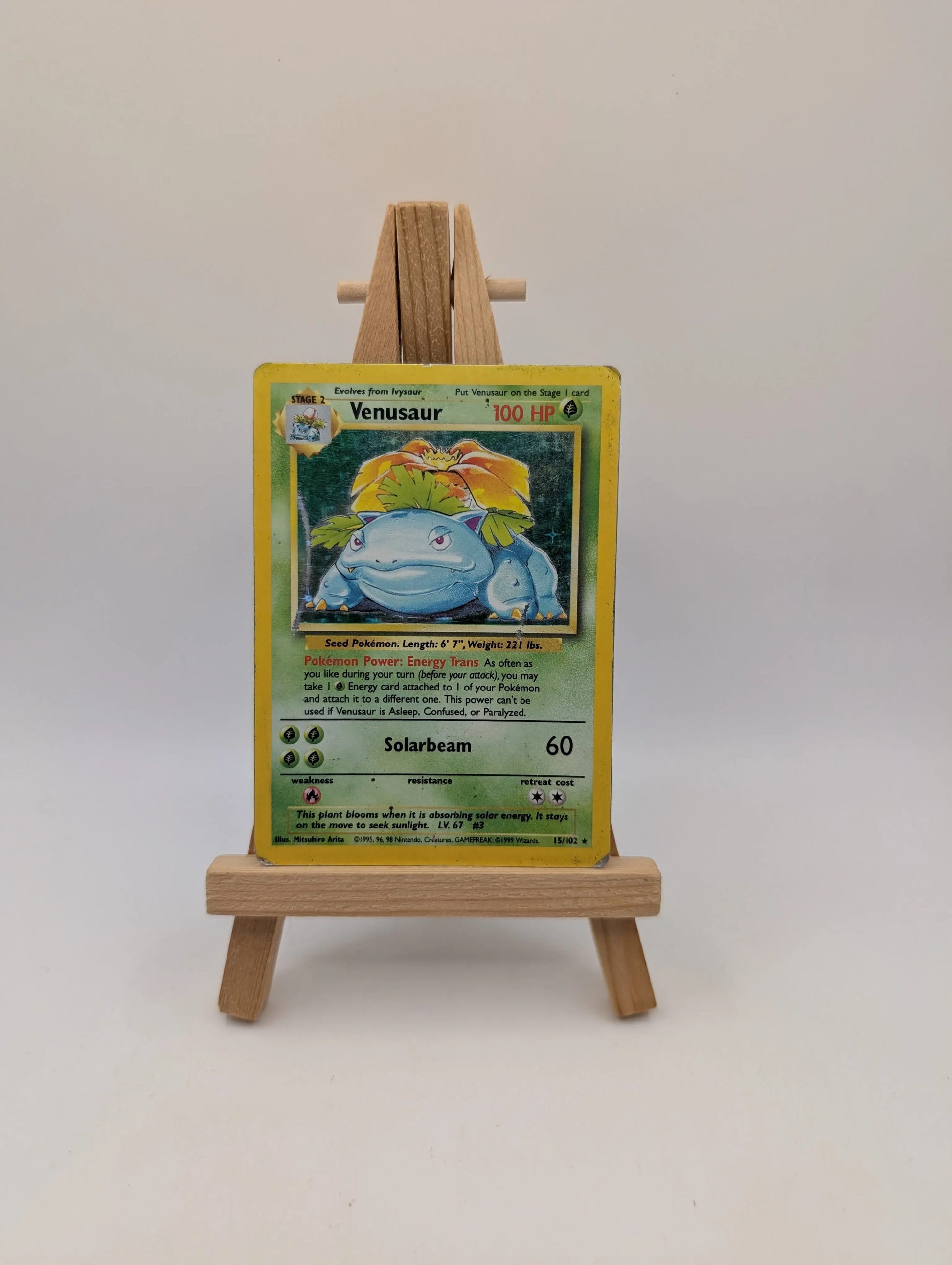 Pokémon TCG Venusaur Base Set 15/102 Holo Unlimited Holo Rare FRENLY BRICKS - Open 7 Days image 1