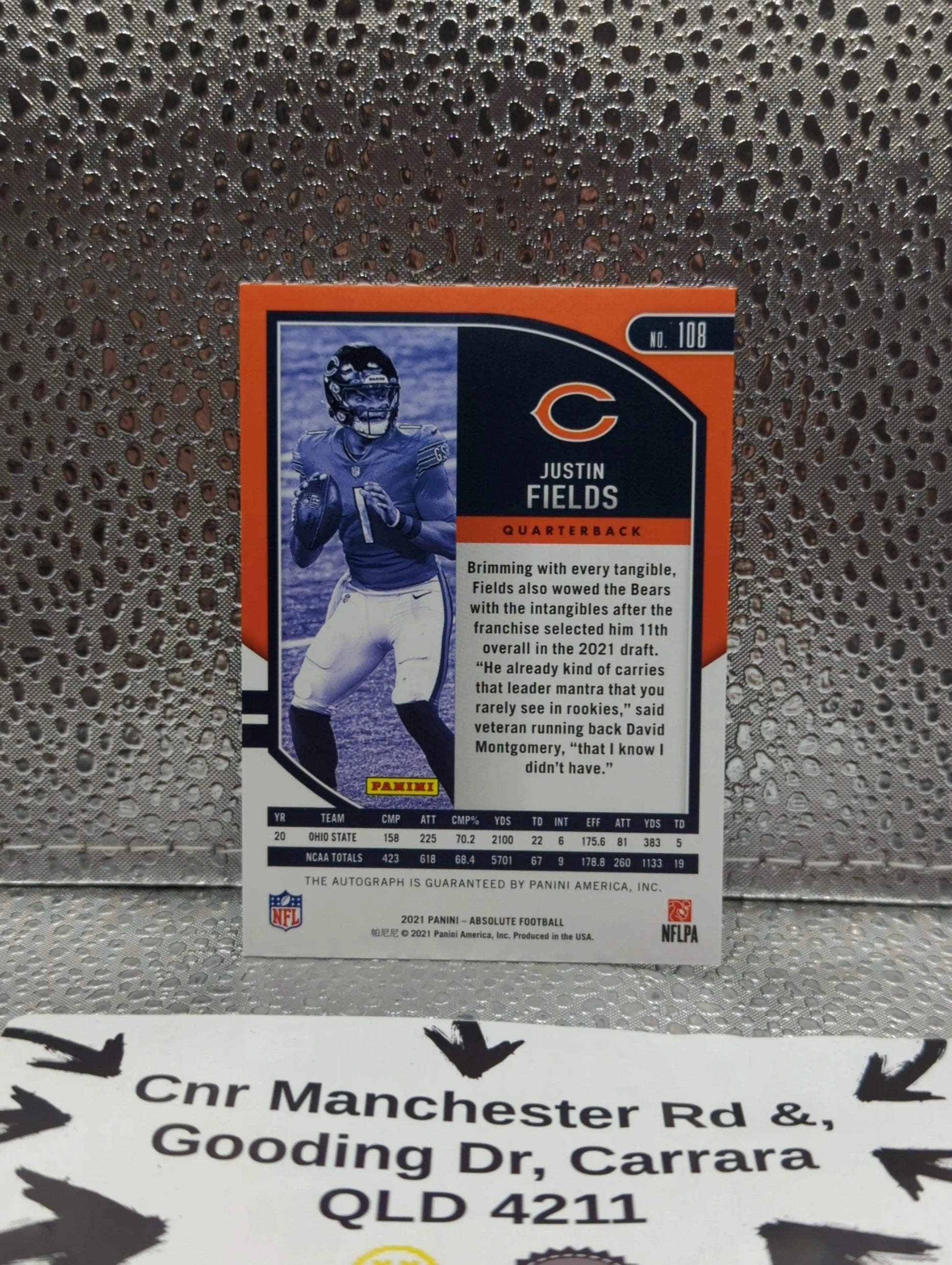 2021 Panini Absolute - Justin Fields Rookie Auto FRENLY BRICKS - Open 7 Days