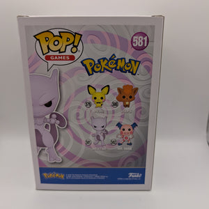 Funko Pop! Pokèmon #581 MEWTWO (Flocked) 2020 Summer Convention VAULTED FRENLY BRICKS - Open 7 Days
