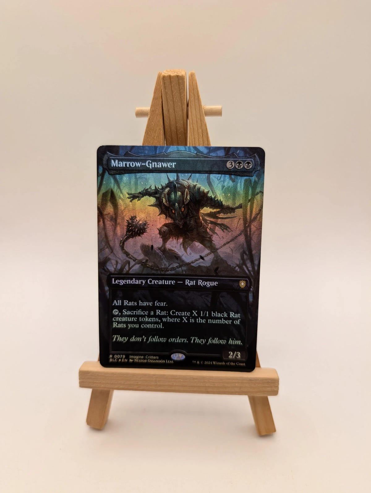 Marrow-Gnawer (Borderless) #79 (Foil) (NM) Bloomburrow BLC Magic MTG FRENLY BRICKS - Open 7 Days image 1