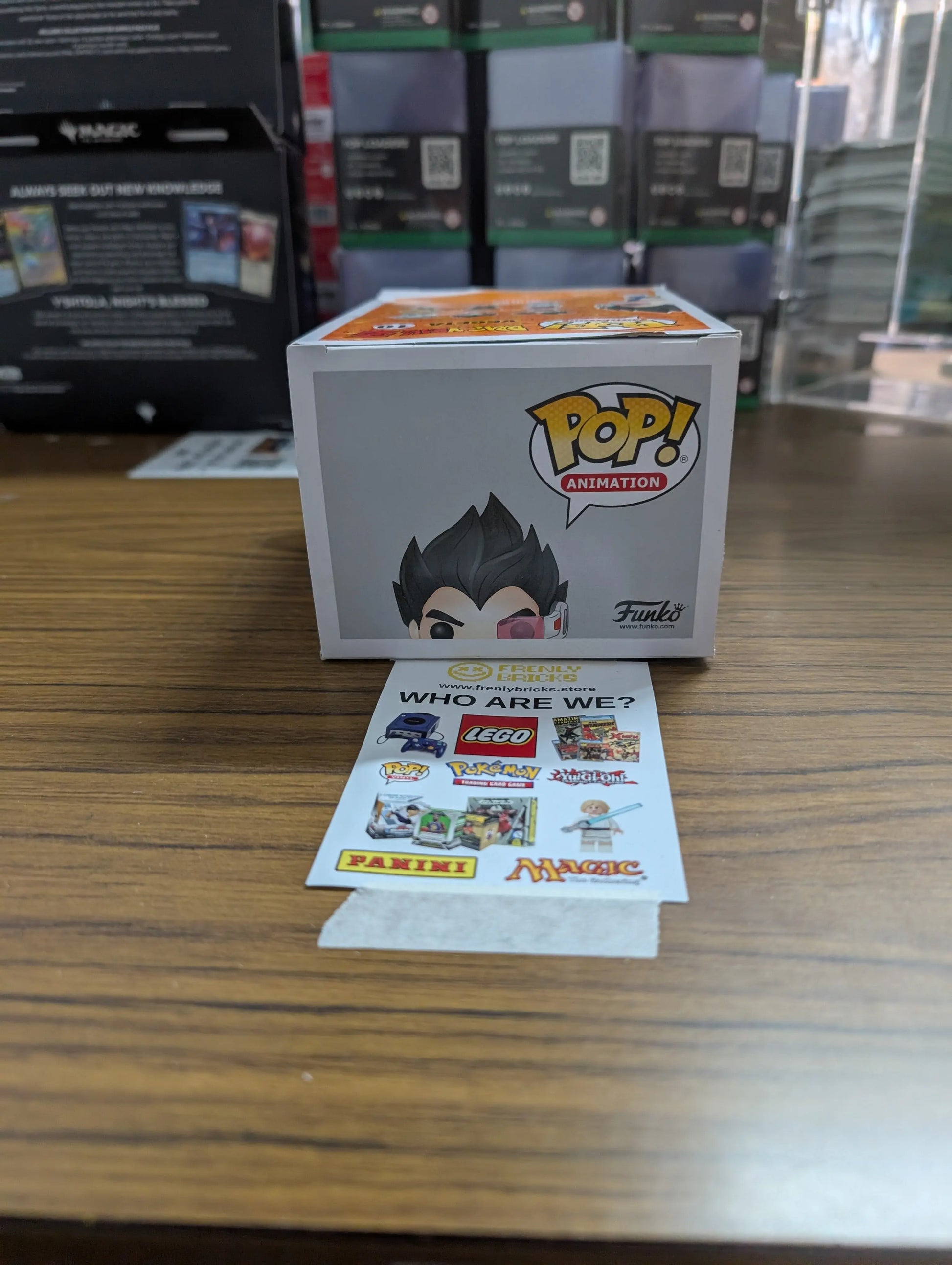 FUNKO Pop Vinyl Vegeta #10 FRENLY BRICKS - Open 7 Days