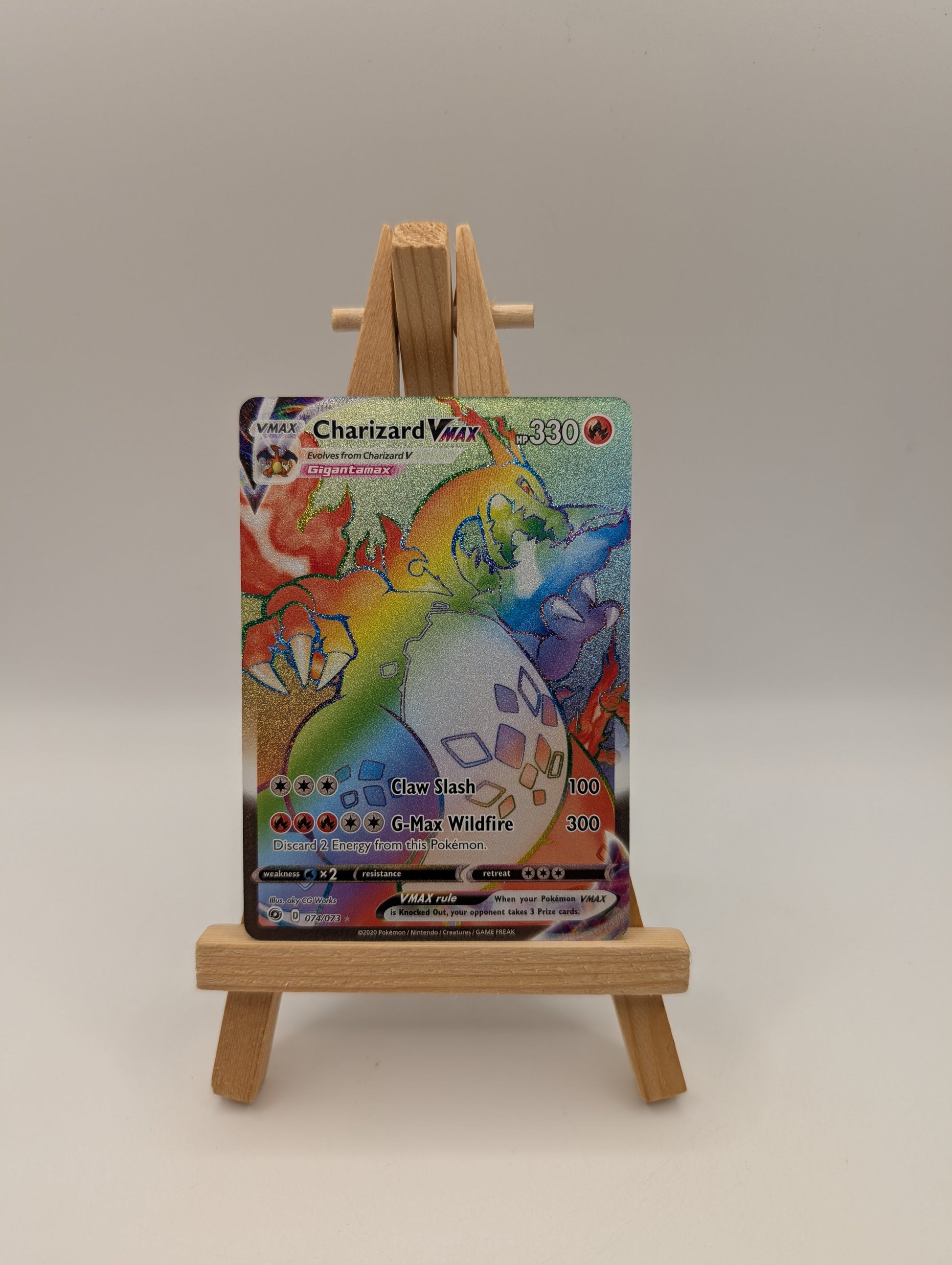 Charizard VMAX 074/073 Rainbow Secret Rare Pokemon Champion's Path Near Mint #2 FRENLY BRICKS - Open 7 Days