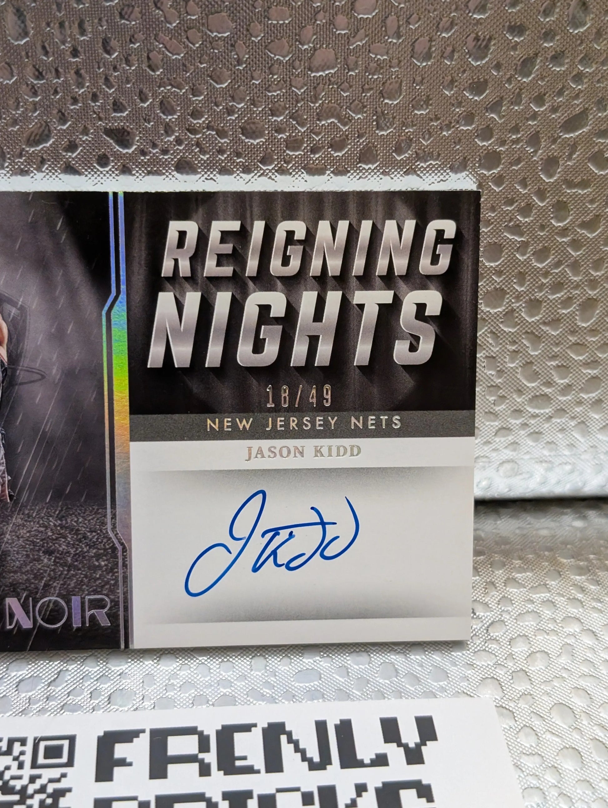 2021-22 Noir JASON KIDD Reigning Nights Auto #'d /49 FRENLY BRICKS - Open 7 Days