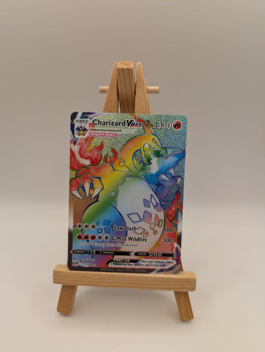 Charizard VMAX 074/073 Rainbow Secret Rare Pokemon Champion's Path Near Mint #2 FRENLY BRICKS - Open 7 Days
