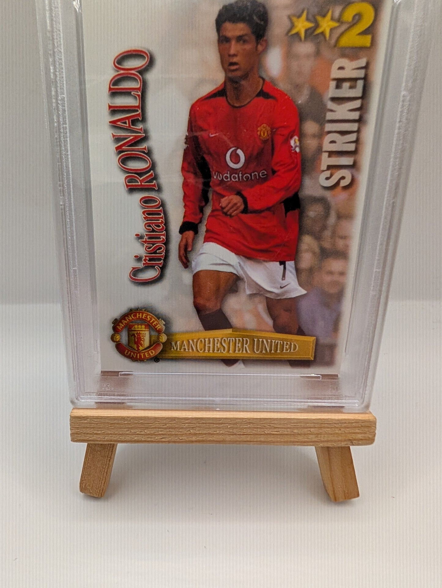 2003 MAGIC BOX INT. SHOOT OUT PREMIER LEAGUE CRISTIANO RONALDO SHOOT OUT PSA 8 FRENLY BRICKS - Open 7 Days