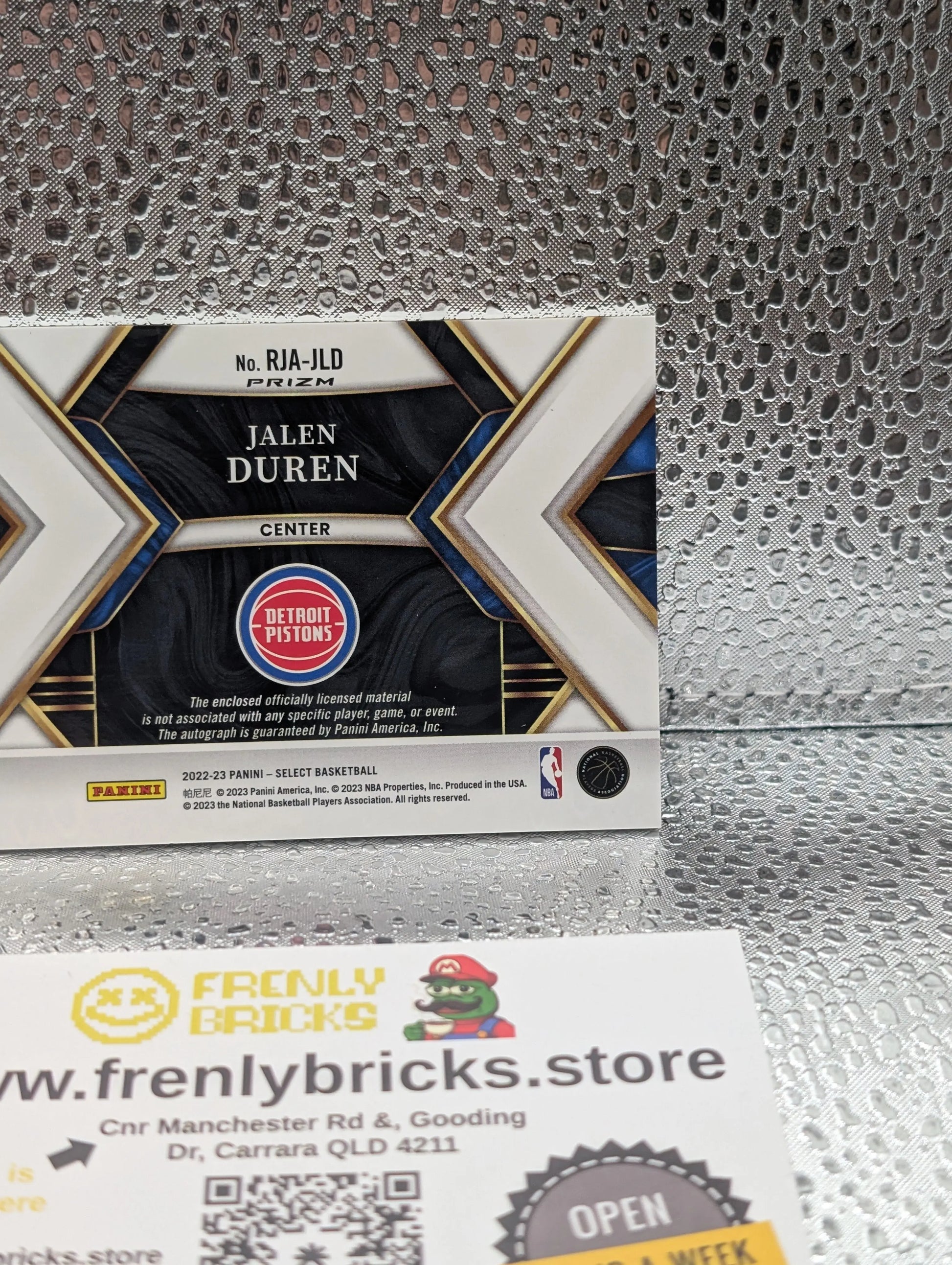 JALEN DUREN Select Red Wave RPA !! 2022- 23 ROOKIE RC Detroit FRENLY BRICKS - Open 7 Days