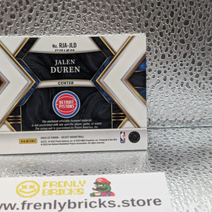 JALEN DUREN Select Red Wave RPA !! 2022- 23 ROOKIE RC Detroit FRENLY BRICKS - Open 7 Days