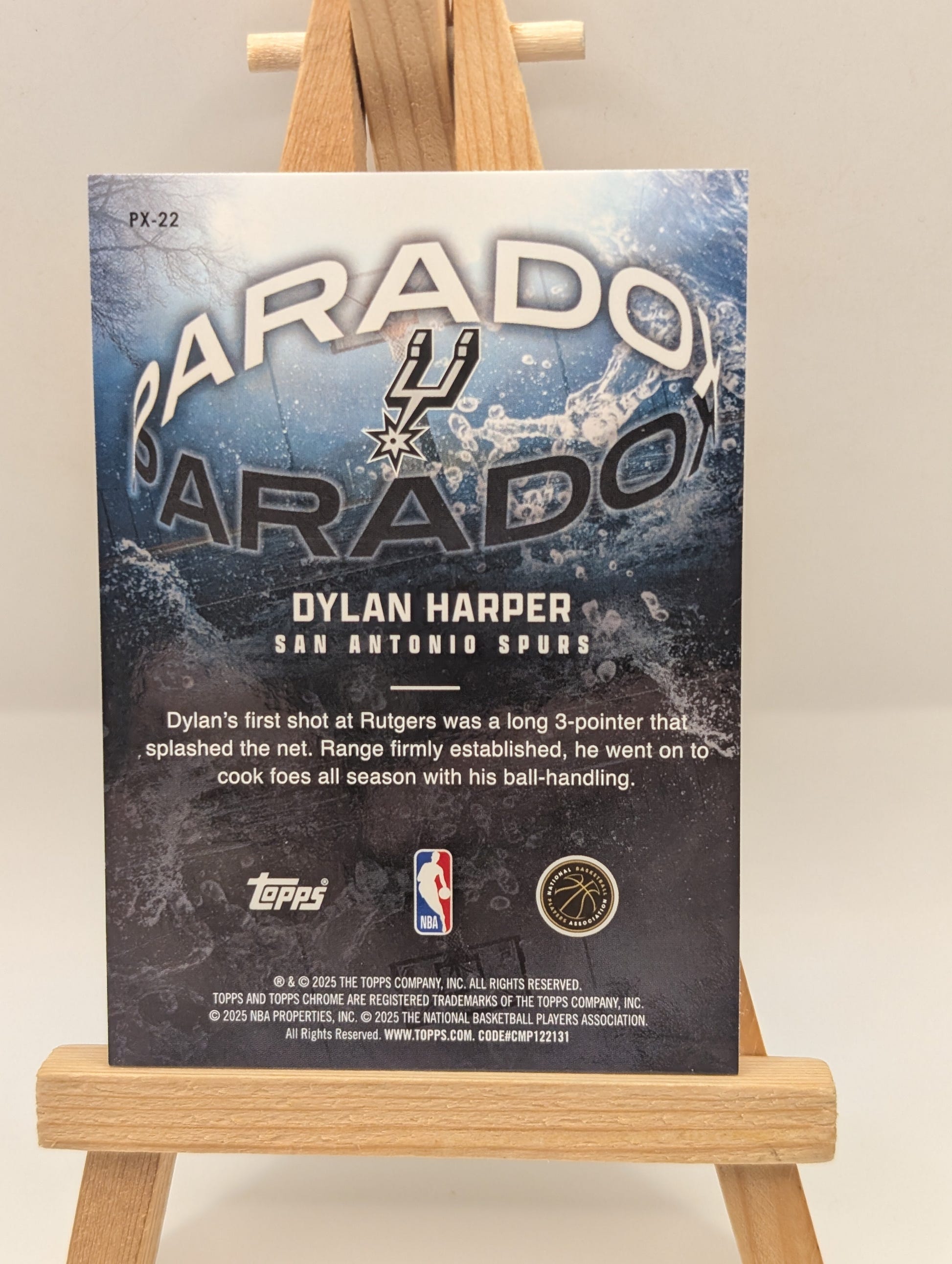 2025-26 Topps Chrome - Paradox Dylan Harper #PX-22 (RC) FRENLY BRICKS - Open 7 Days image 6