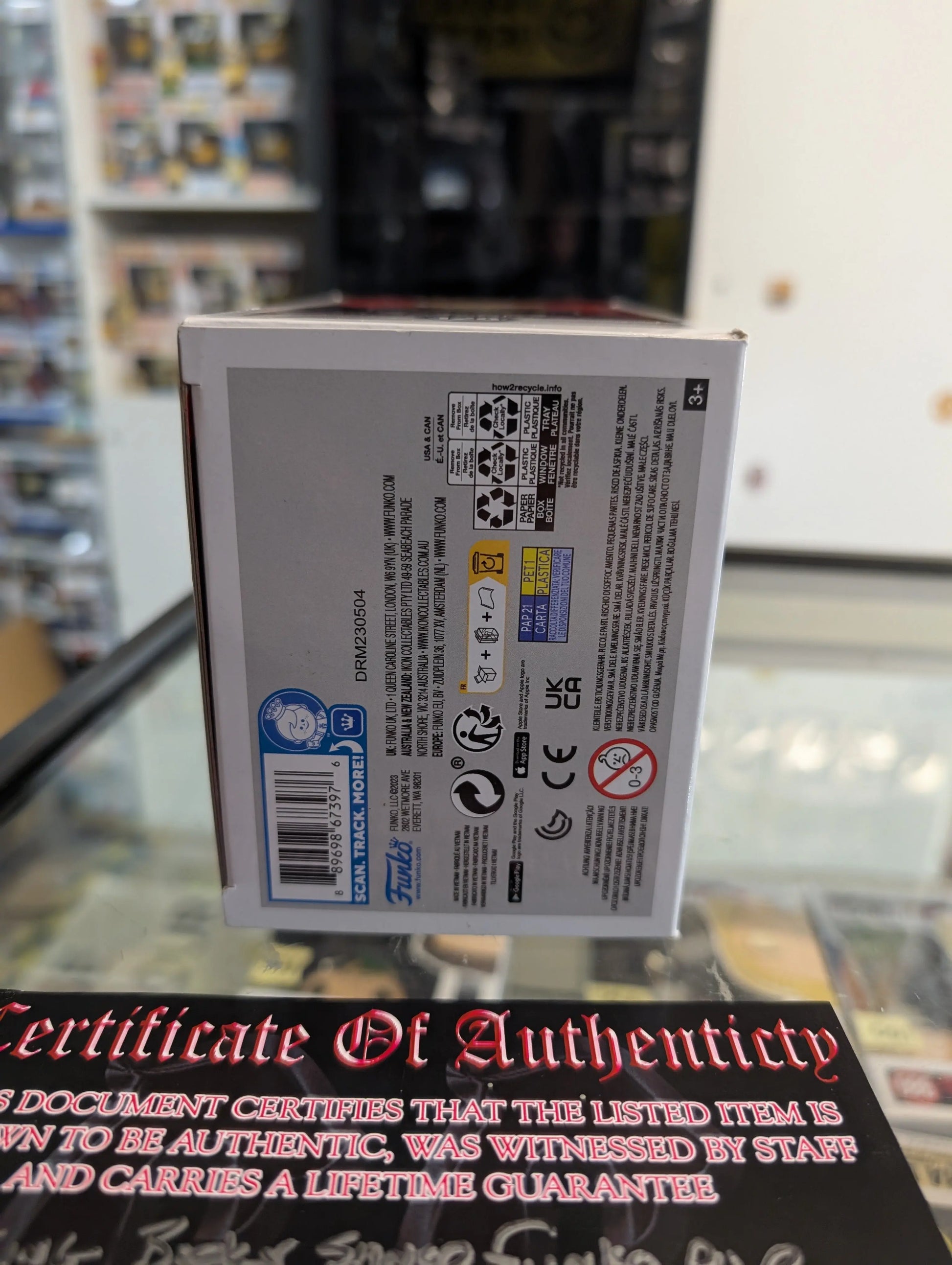 WWE - King Booker Pop! Vinyl Figure #128 signed with COA see pics FRENLY BRICKS - Open 7 Days