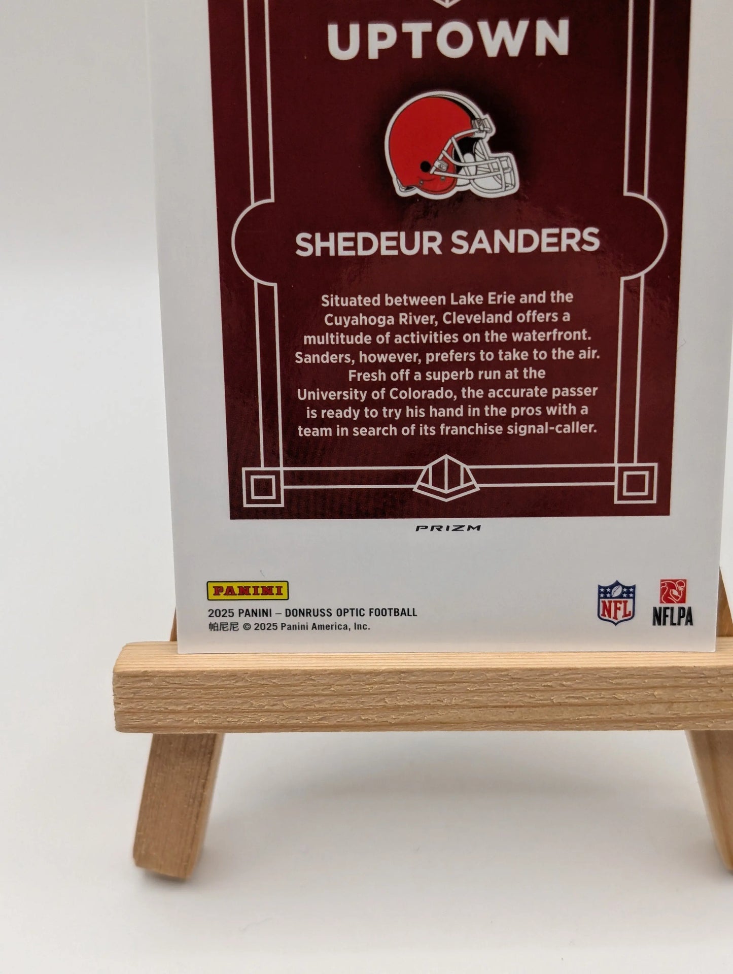 Shedeur Sanders Uptown Rookie #18 Browns 2025 Panini Donruss Optic SSP (RC) FRENLY BRICKS - Open 7 Days