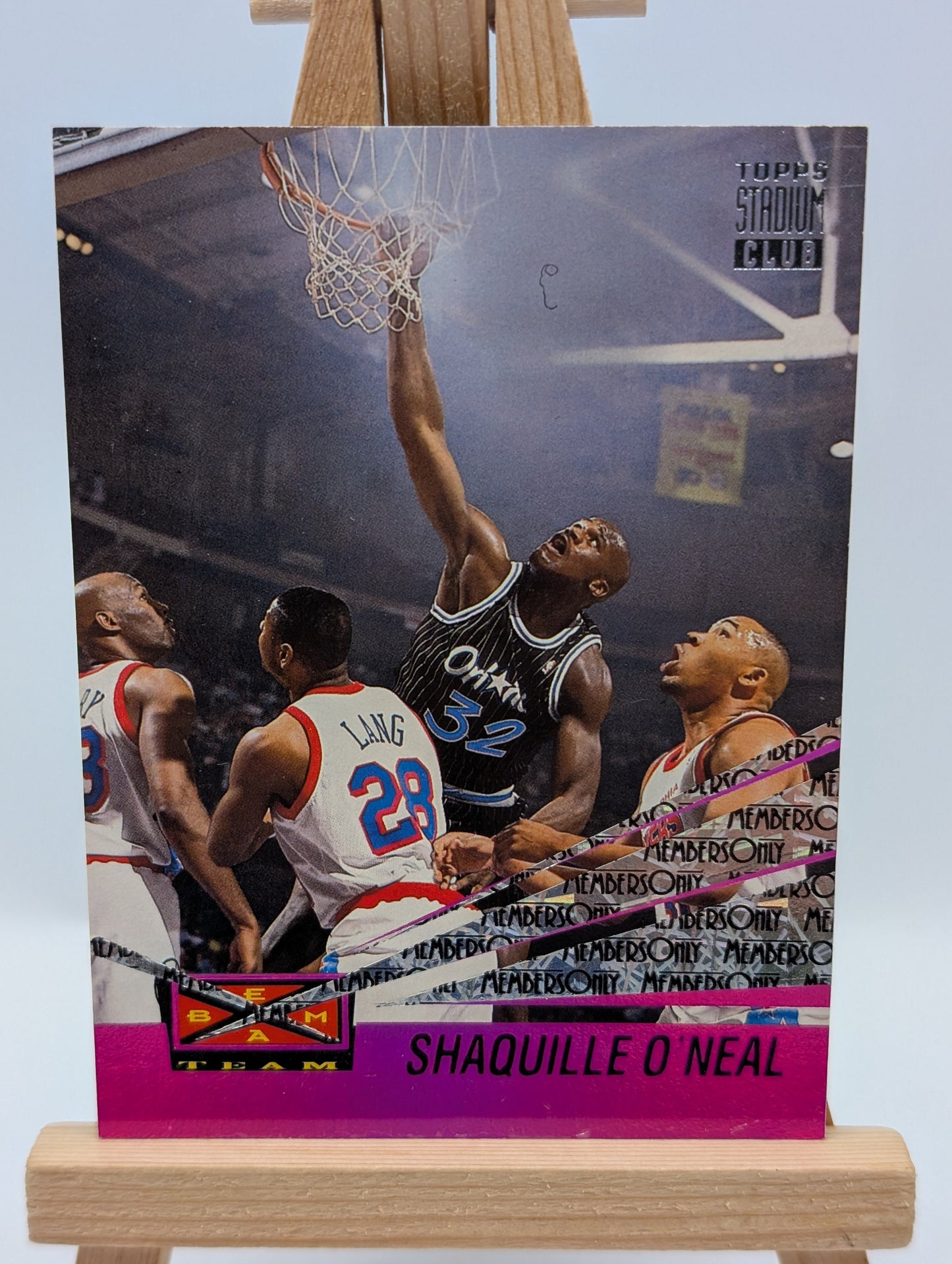 1993-94 Topps Stadium Club Shaquille O’Neal Beam Team #1 Members Only Parallel FRENLY BRICKS - Open 7 Days
