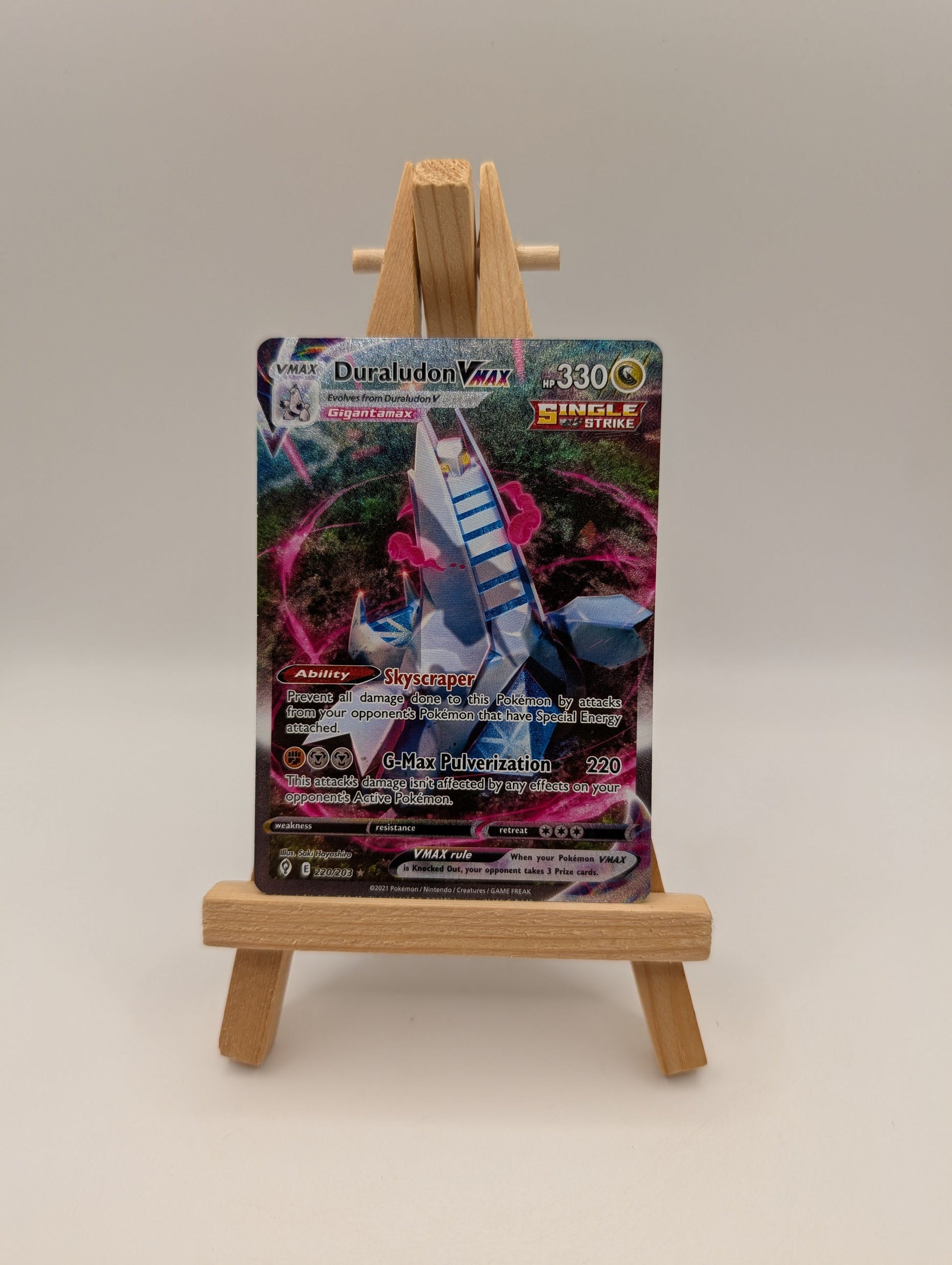 Duraludon VMAX 220/203 Alternate Art Secret Evolving Skies Pokemon Card FRENLY BRICKS - Open 7 Days