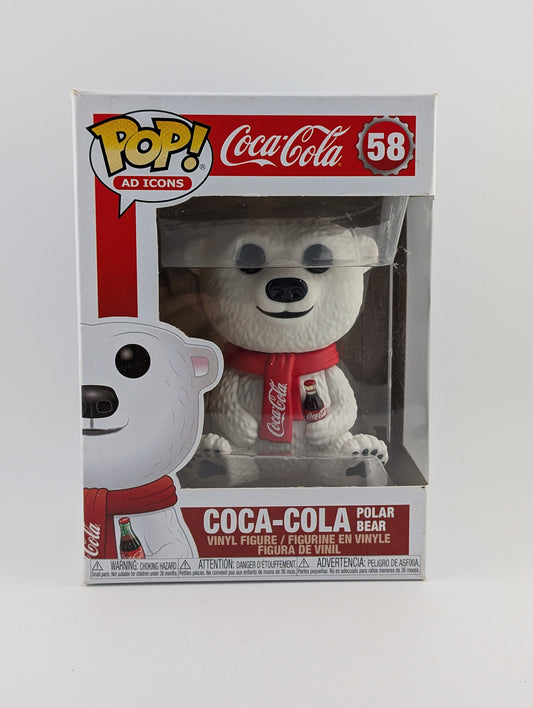 Funko POP! Ad Icons Coca-Cola #58 Coca-Cola Polar Bear Vinyl Collectable Rare FRENLY BRICKS - Open 7 Days