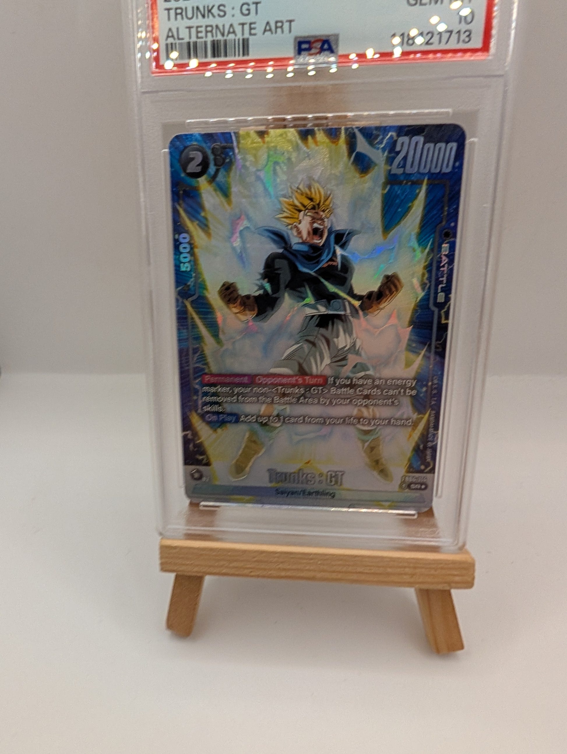 Dragon Ball Super Trunks: GT Fusion World FB04-114 Alternate Art SR Foil PSA 10 #FB04-11 FRENLY BRICKS - Open 7 Days image 4