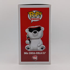 Funko POP! Tv Icons Coca-Cola #158 90s Coca-Cola Polar Bear Vinyl Collectable Rare FRENLY BRICKS - Open 7 Days