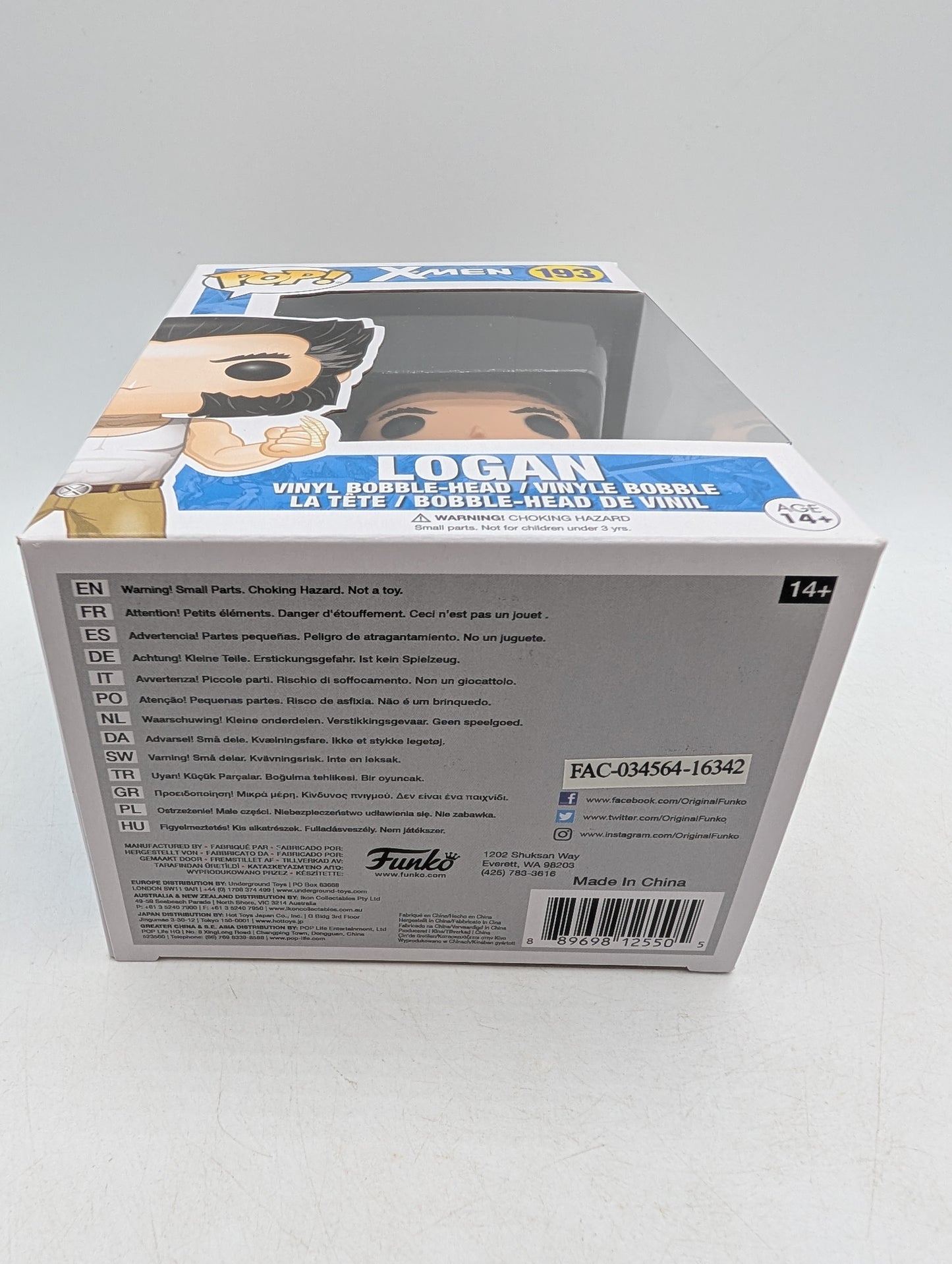 Funko POP! Marvel X-Men Logan #193 Vinyl Figure