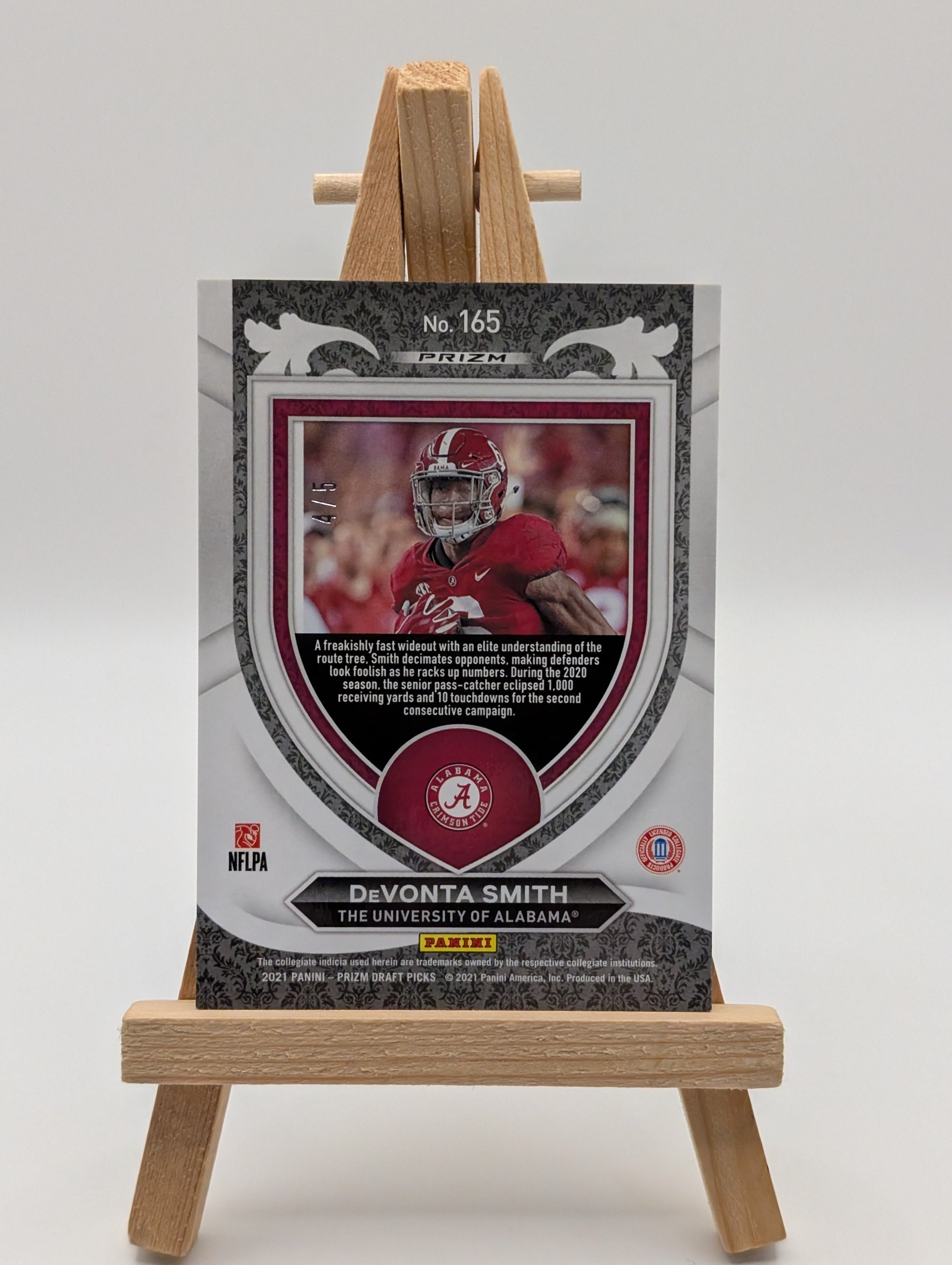 2021 Panini Prizm Draft Picks DeVonta Smith Fast Break Green /5 FRENLY BRICKS - Open 7 Days