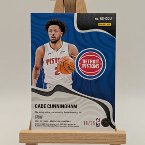 Cade Cunningham 2024-25 Panini Revolution - Cosmo /35 Auto Pistons SSP HIT FRENLY BRICKS - Open 7 Days