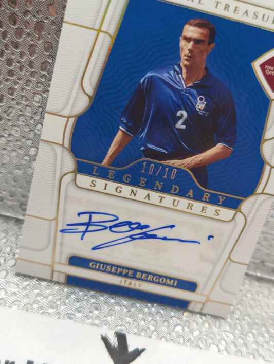 Panini National Treasures - Giuseppe Bergomi 10/10 AUTO italy FRENLY BRICKS - Open 7 Days