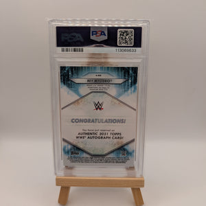 2021 Topps WWE Auto /150 Rey Mysterio #A-RM PSA 9 FRENLY BRICKS - Open 7 Days