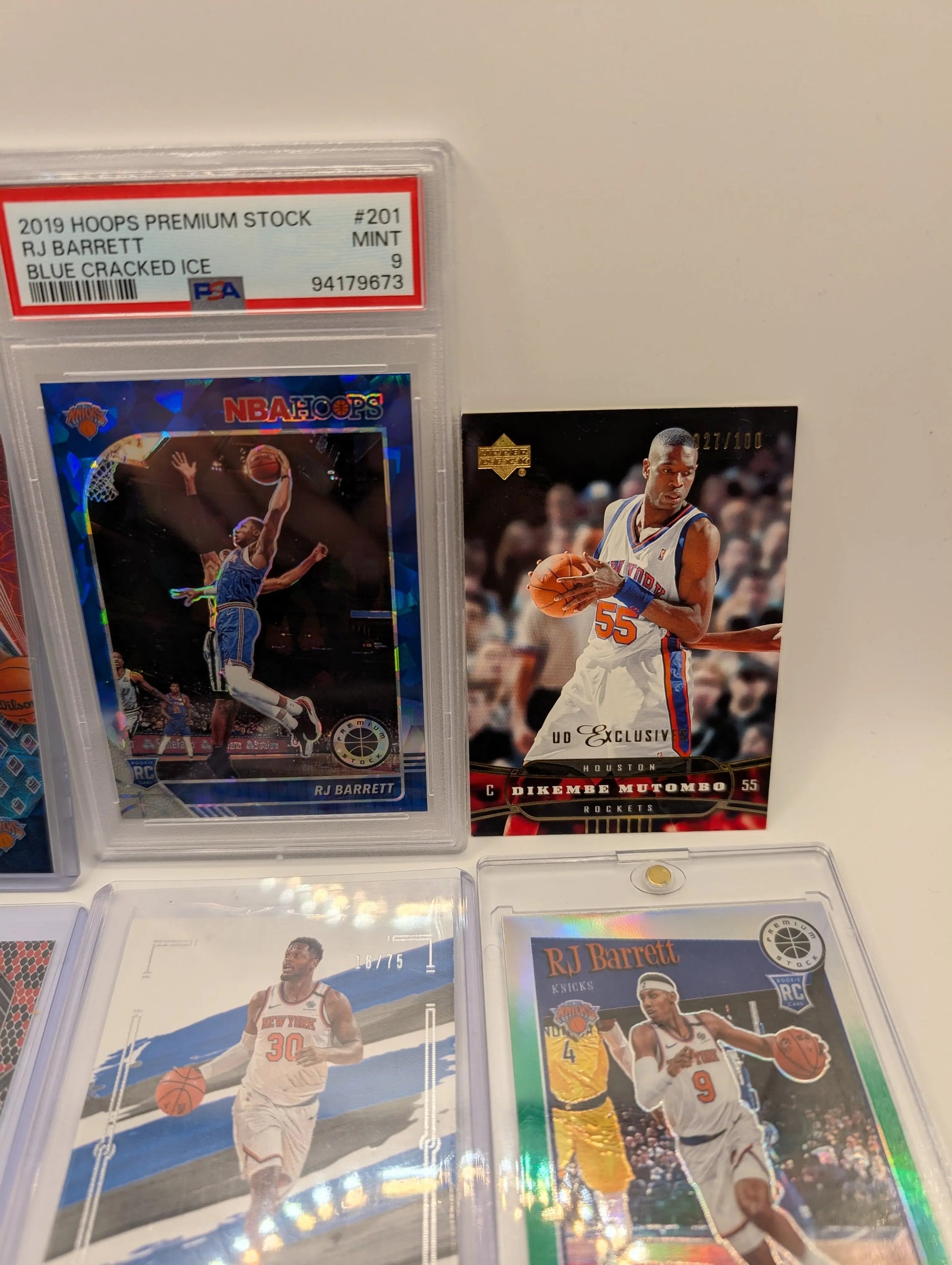 New York Knicks NBA Basketball Card Lot, Rookies, Patch, Auto, Graded, RJ Barret FRENLY BRICKS - Open 7 Days