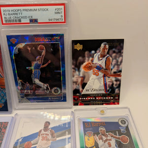 New York Knicks NBA Basketball Card Lot, Rookies, Patch, Auto, Graded, RJ Barret FRENLY BRICKS - Open 7 Days