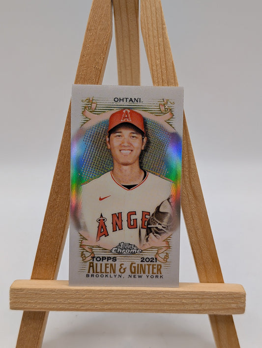 2021 Topps Allen & Ginter Baseball Silver Foil #25 Shohei Ohtani Angels FRENLY BRICKS - Open 7 Days