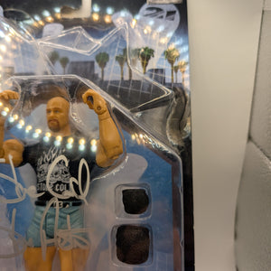 WWE WrestleMania 21 Stone Cold Steve Austin Action Figure 2005 New SIGNED AUTO FRENLY BRICKS - Open 7 Days
