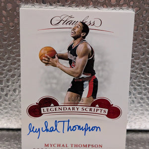 2018-19 Panini Flawless Mychal Thompson Auto /15 Legendary Scripts FRENLY BRICKS - Open 7 Days