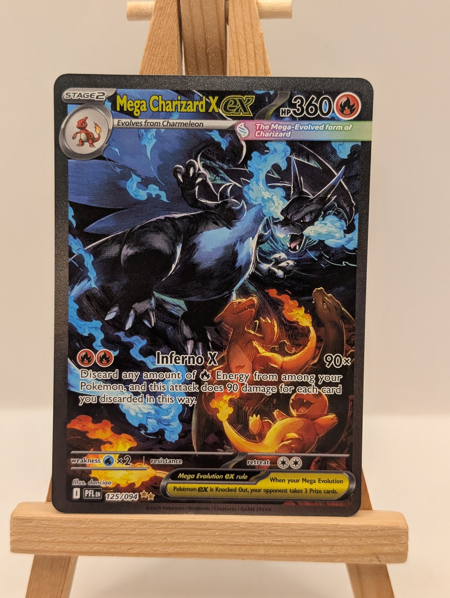 MEGA CHARIZARD X EX #125/094 SIR ME02: PHANTASMAL FLAMES HOLO POKEMON TCG FRENLY BRICKS - Open 7 Days
