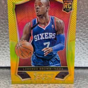 2013-14 Panini Select Rookie #171 Lorenzo Brown - 76ers  RC FRENLY BRICKS - Open 7 Days