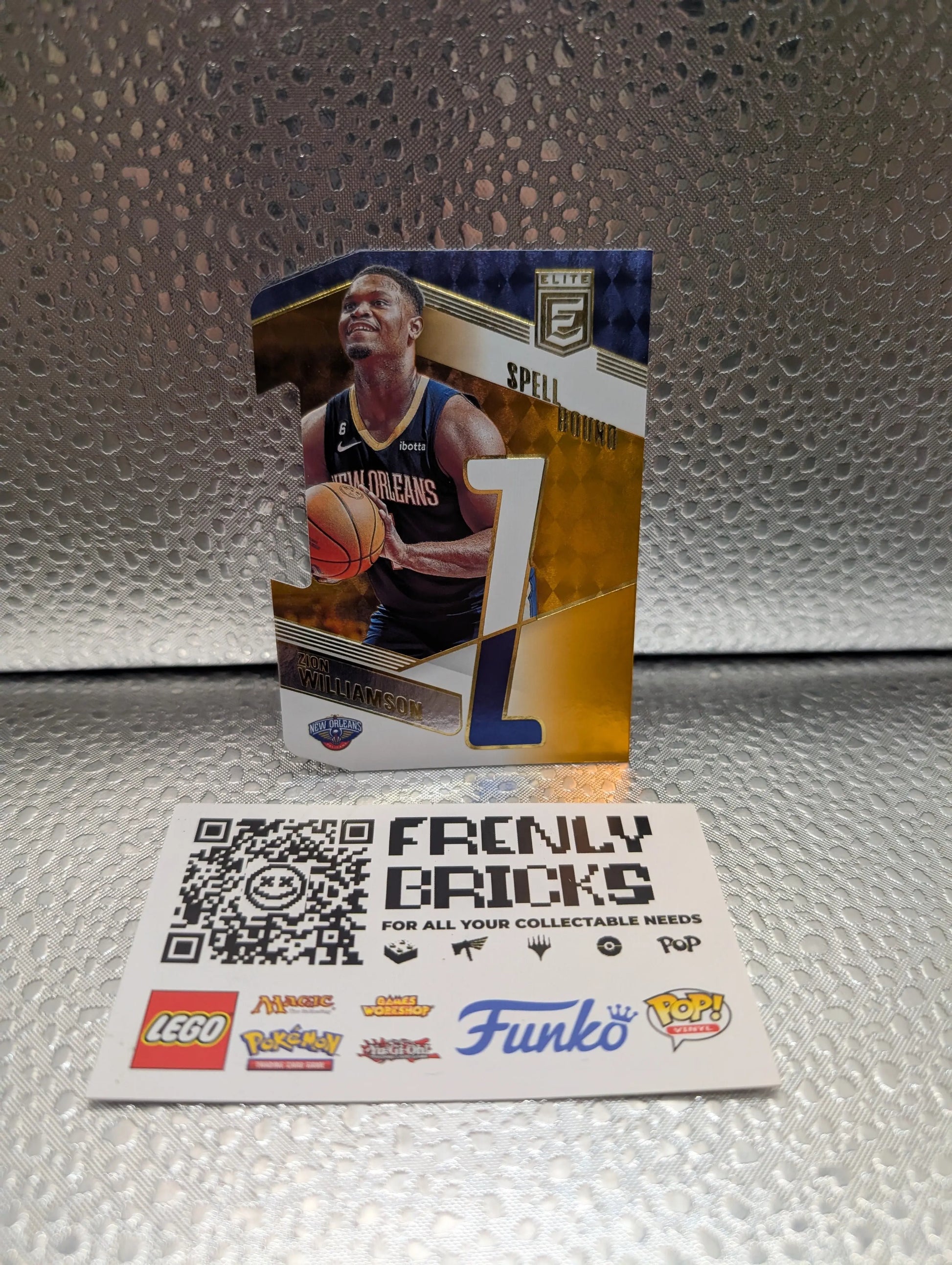 ZION WILLIAMSON 2022-23 DONRUSS ELITE SPELL BOUND ORANGE DIE-CUT LETTER "Z" #23 FRENLY BRICKS - Open 7 Days