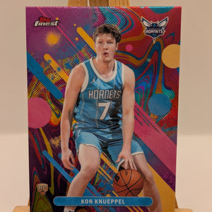 2025-26 Topps Finest - Common Kon Knueppel #4 Oil Spill Refractor (RC) FRENLY BRICKS - Open 7 Days