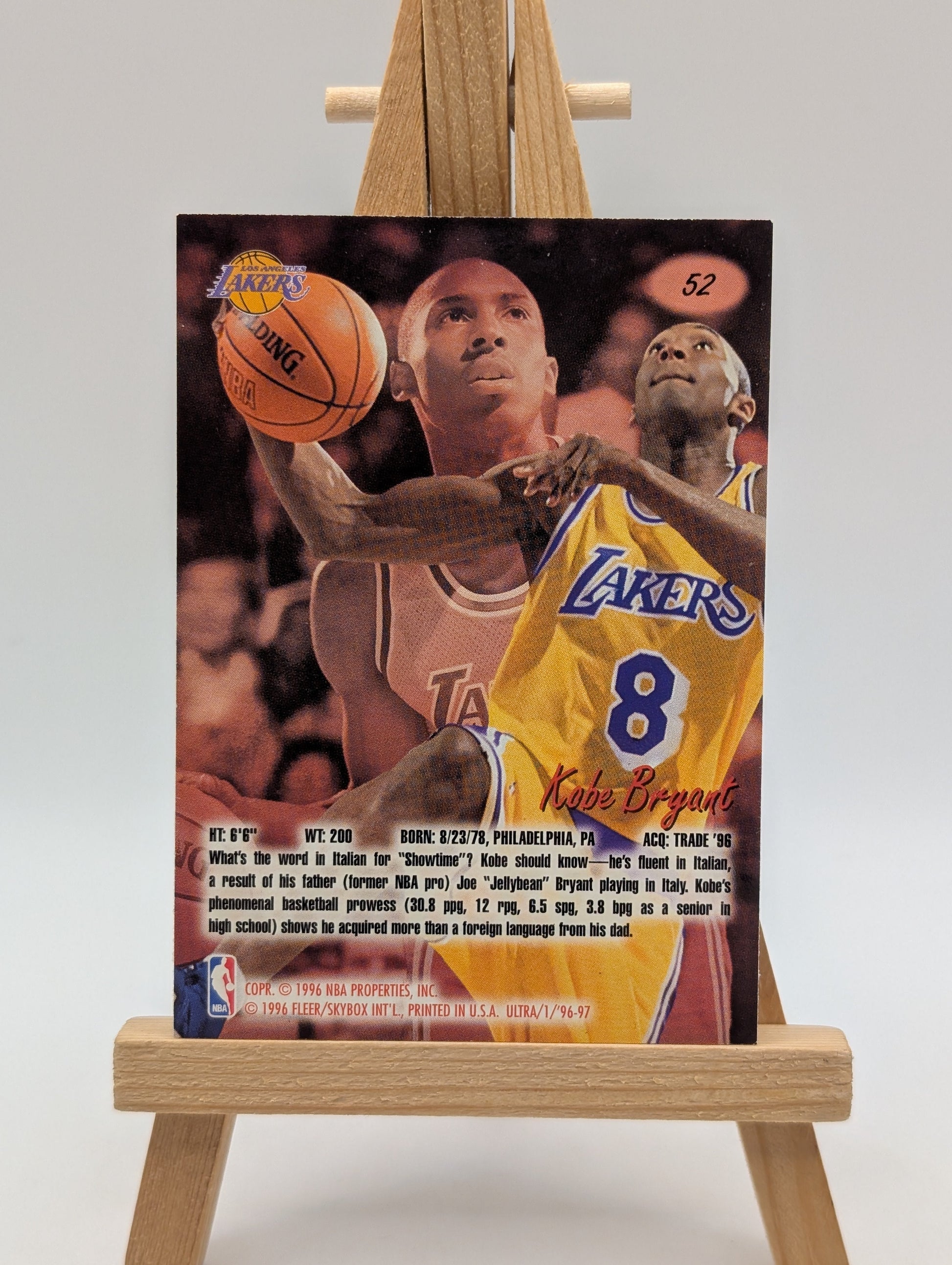 Kobe Bryant 1996 Fleer Ultra #52 Rookie RC FRENLY BRICKS - Open 7 Days