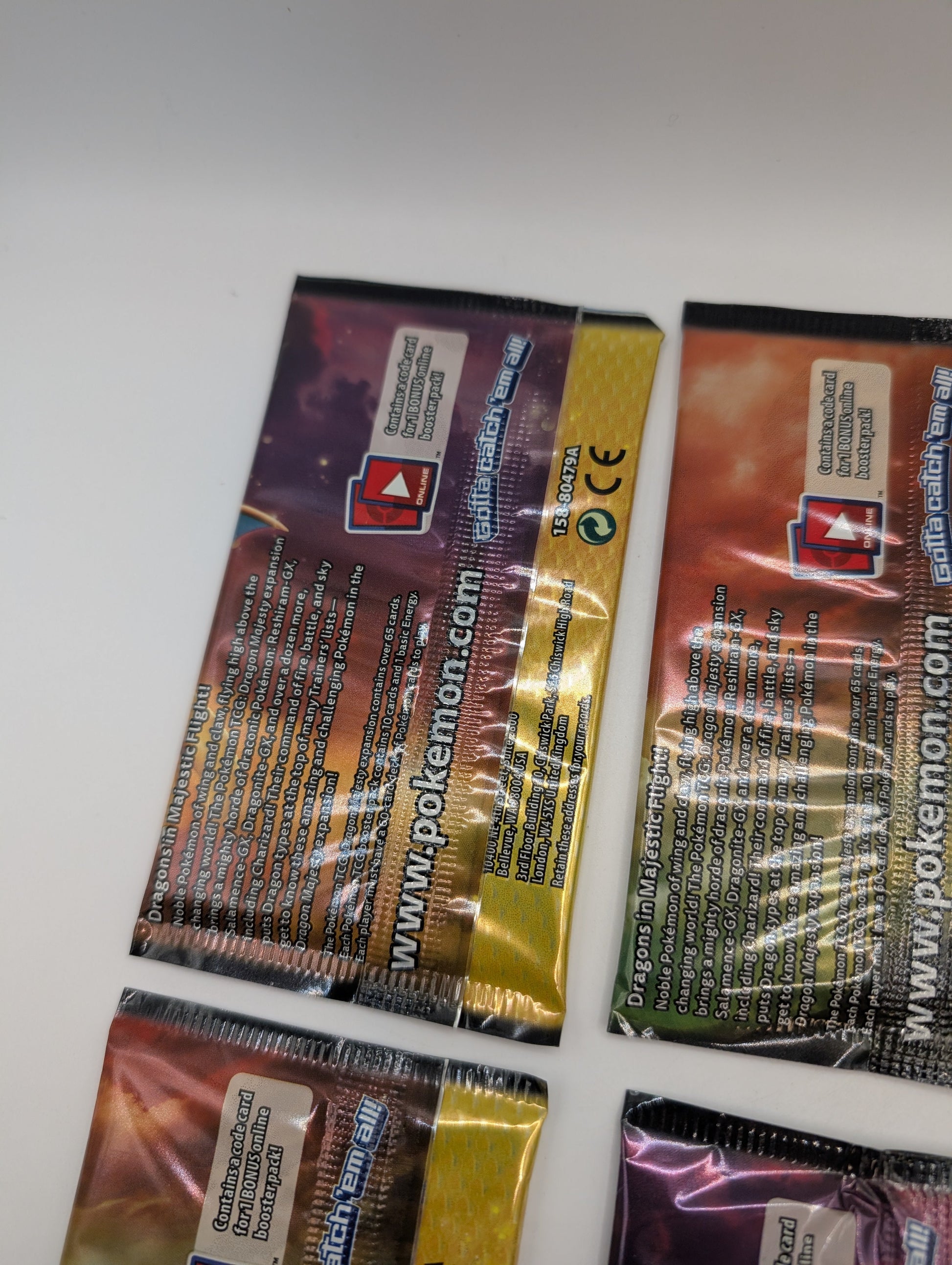 Pokemon TCG Dragon Majesty Booster Pack Art Sets (4 Packs) FRENLY BRICKS - Open 7 Days