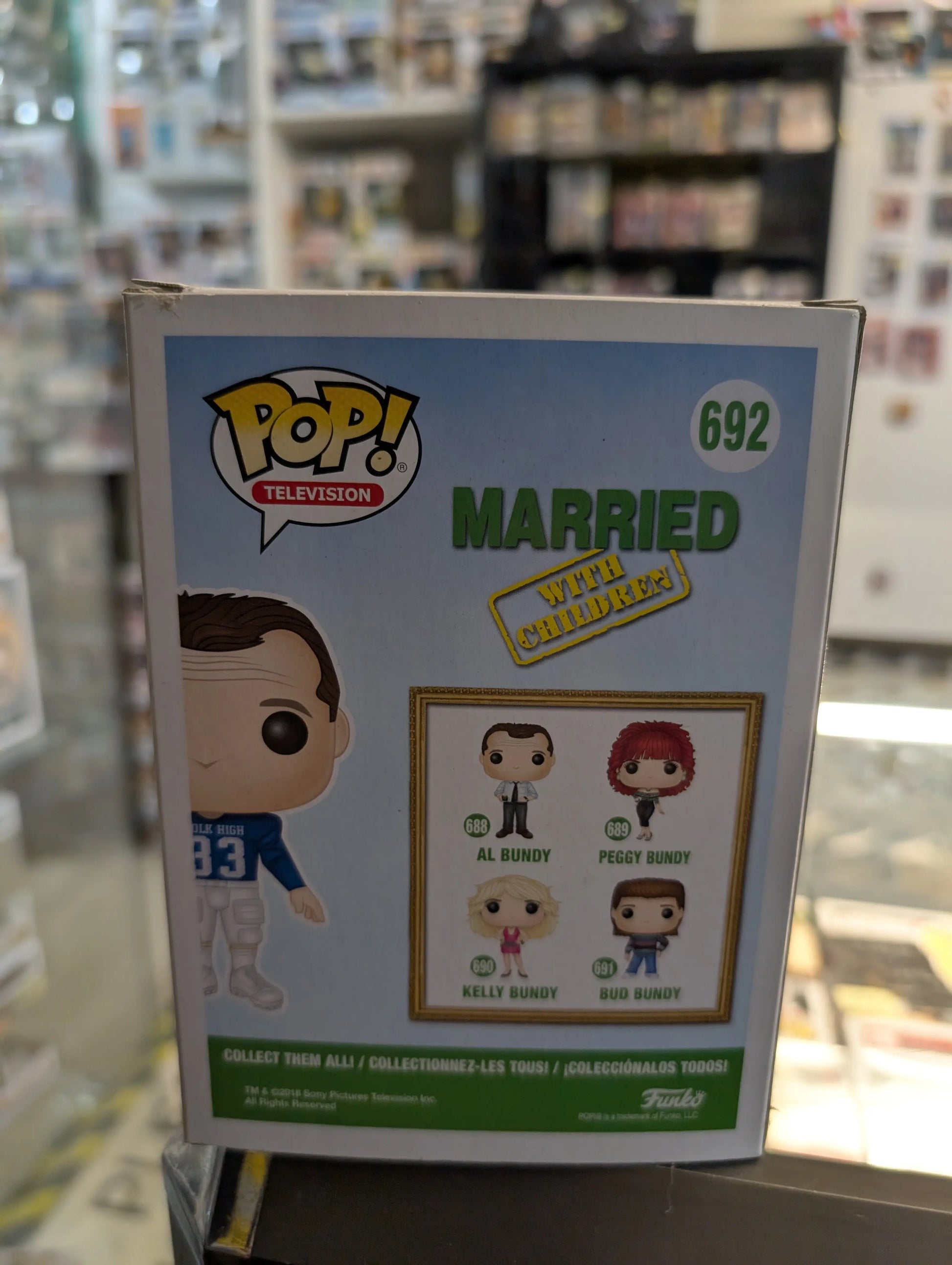 Funko Pop! Married With Children - Al Bundy (Polk High Jersey) #692 FRENLY BRICKS - Open 7 Days