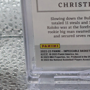 2022-23 Panini Impeccable Christian Koloko /20 Troy Ounce Fine Silver FRENLY BRICKS - Open 7 Days
