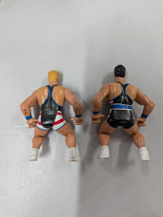 American Gladiators Cougar Tower Action Figure 9cm Vintage 90s Rare x2 FRENLY BRICKS - Open 7 Days