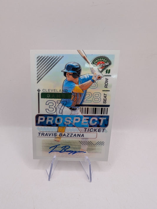 2024 Panini Prospect Edition Prospect Ticket Signatures 5 Travis Bazzana RC Auto FRENLY BRICKS - Open 7 Days