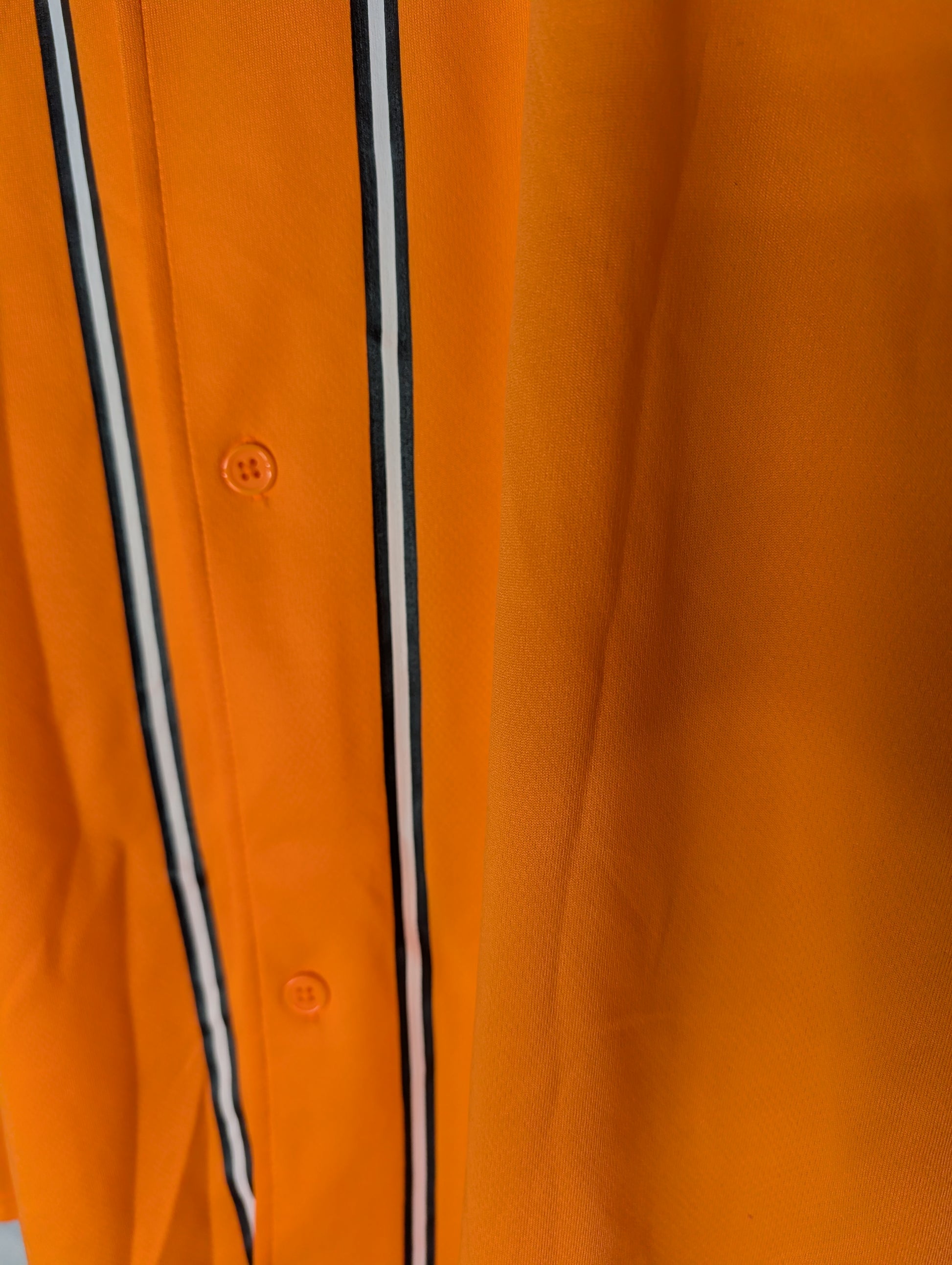 Nippon Baseball Adidas Yohiuri Giants Orange Blank Jersey Large