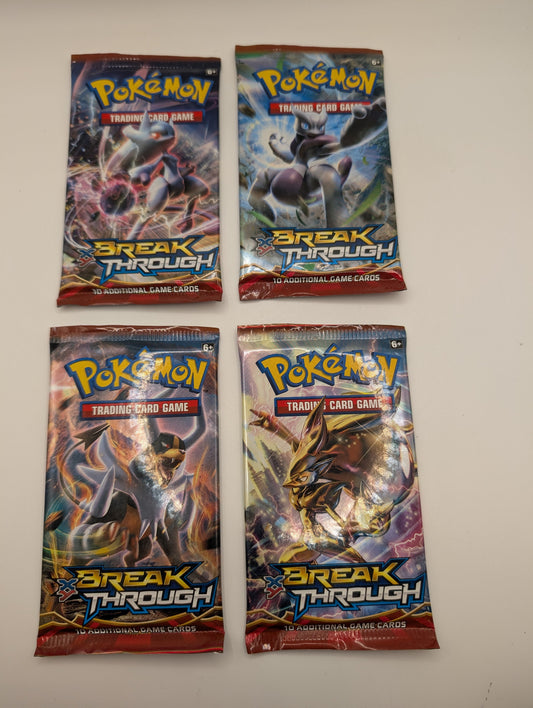 Pokemon TCG: (4) XY BreakThrough Booster Packs 2015 (Complete Art-Set) FRENLY BRICKS - Open 7 Days