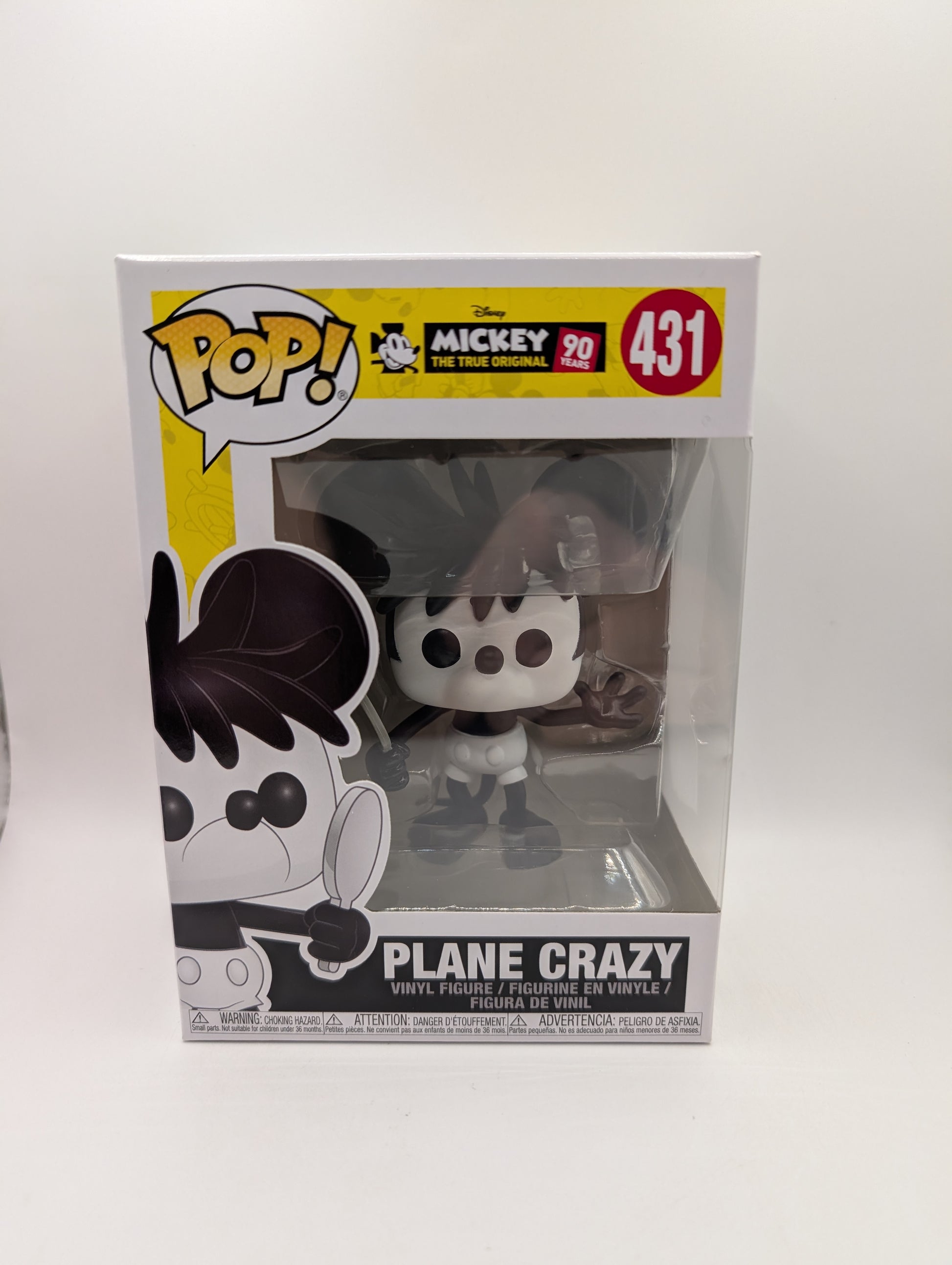 Funko Pop Plane Crazy #431 - Mickey The True Original 90 Years - Vaulted