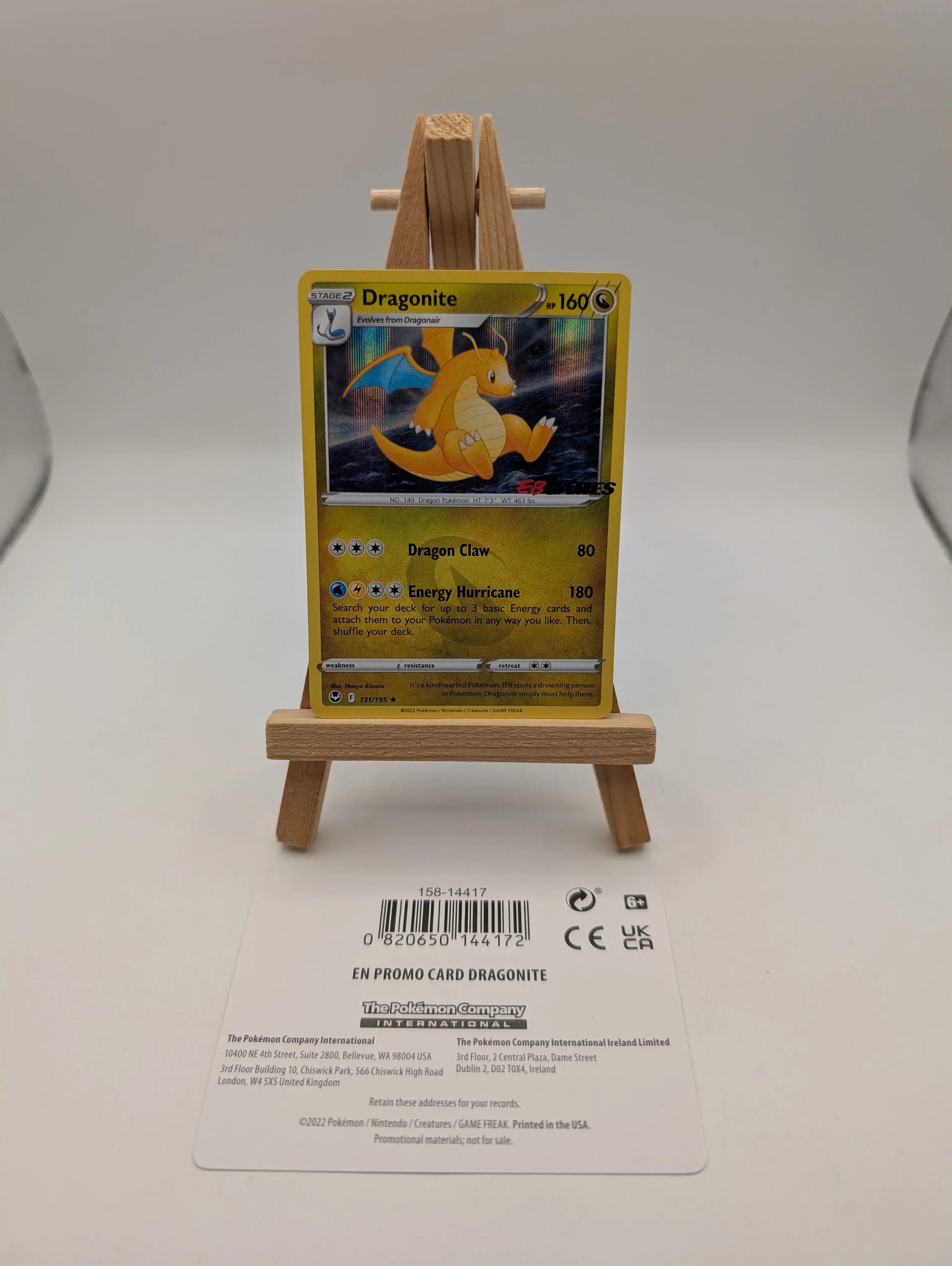 Dragonite Pokemon Silver Tempest 131/195 EBGames Stamped FRENLY BRICKS - Open 7 Days image 1